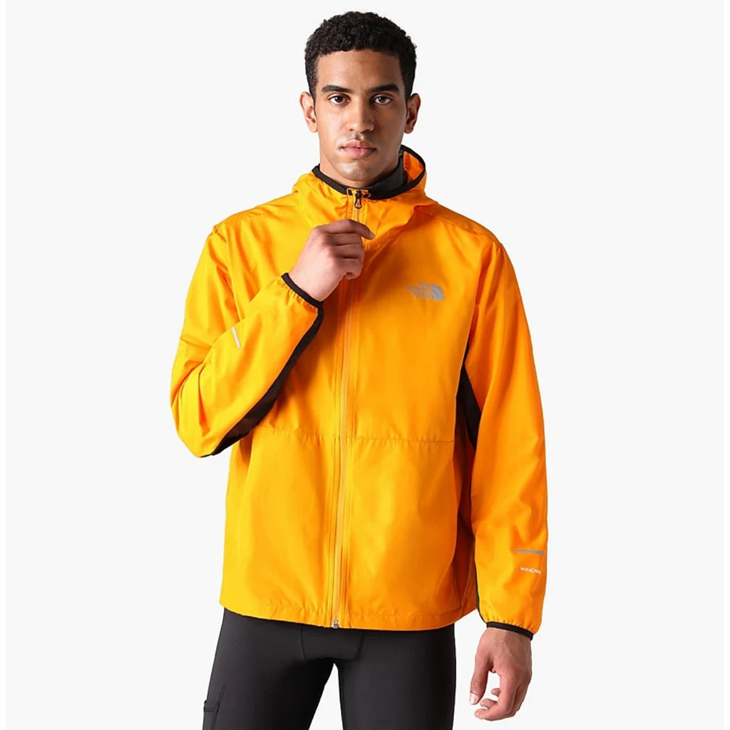 The North Face Run Wind Jacket Homme Orange – Image 2