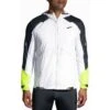 Brooks Running Run Visible Convertible Jacket Homme Blanc