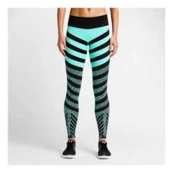 Nike Collant Legendary Mezzo Zebra Femme Bleu -Tenue Active main 114720 85605 3 446e