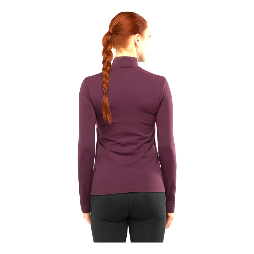 Salomon Comet Seamless Half Zip Femme Prune 3 Salomon Comet Seamless Half Zip Femme Prune – Image 3