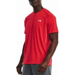 Under Armour Streaker Tee Homme Rouge