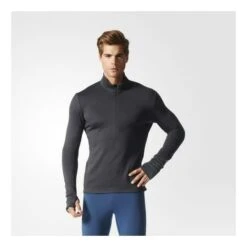 Adidas Climaheat Zip Tee Homme Noir -Tenue Active main 171438 116003 3 cf12