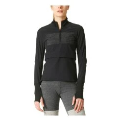 Adidas Supernova Storm 1/2 Zip Homme Noir -Tenue Active main 174252 117782 3 0583