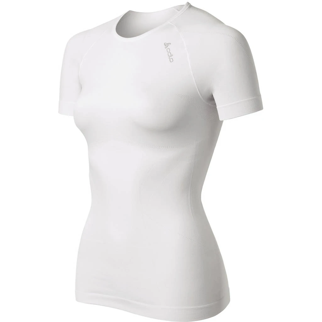 Odlo T-Shirt Manches Courtes Evolution Femme Blanc 1 Odlo T-Shirt Manches Courtes Evolution Femme Blanc