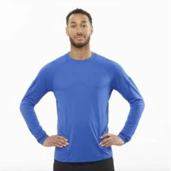 Salomon Cross Run Long Sleeve Tee Homme -Tenue Active main 182660 2 6f89