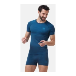 Odlo Base Layer Top Crew Neck Short Sleeve Performance Light Homme