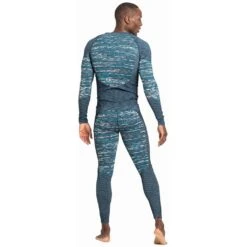 Odlo Blackcomb Eco Base Layer Bottom Long Homme Noir -Tenue Active main 188552 20836 Model Back FullBody 1 e148
