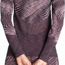 Odlo Base Layer Top Crew Neck Long Sleeve Blackcomb Eco Femme Gris -Tenue Active main 188561 30728 Model Detail Crop 1 76be