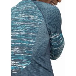 Odlo Base Layer Top Crew Neck Long Sleeve Blackcomb Eco Homme Bleu -Tenue Active main 188562 20836 Model Detail Crop 1 4a4f