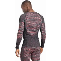 Odlo Base Layer Top Crew Neck Long Sleeve Blackcomb Eco Homme Rouge -Tenue Active main 188562 30764 Model Back Crop 1 0361