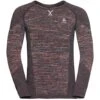 Odlo Base Layer Top Crew Neck Long Sleeve Blackcomb Eco Homme Rouge