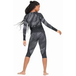 Odlo Blackcomb Eco Base Layer Bottom 3/4 Femme Blanc -Tenue Active main 188581 60223 Model Back FullBody 1 6d7a