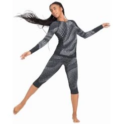 Odlo Blackcomb Eco Base Layer Bottom 3/4 Femme Blanc -Tenue Active main 188581 60223 Model Front FullBody 1 6a28