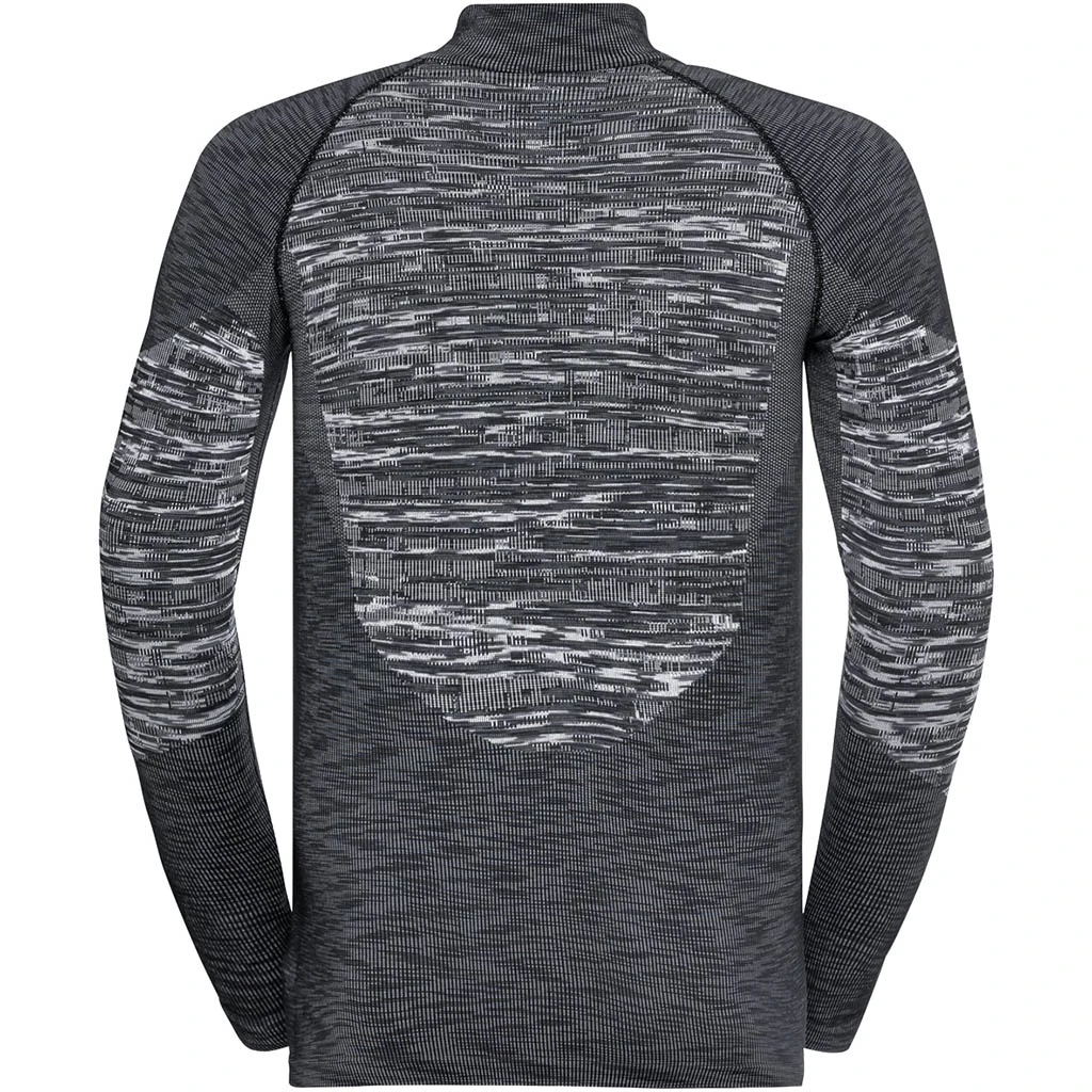 Odlo Base Layer Top Turtle Neck Long Sleeve Half Zip Blackcomb Eco Homme Noir 2 Odlo Base Layer Top Turtle Neck Long Sleeve Half Zip Blackcomb Eco Homme Noir – Image 2