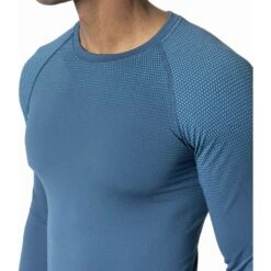 Odlo T-Shirt Manches Longues Performance Light E Homme Bleu 5 Odlo T-Shirt Manches Longues Performance Light E Homme Bleu -Tenue Active main 188782 21037 Model Detail Crop 1 baba