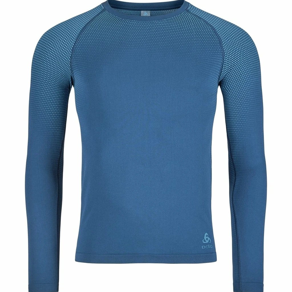 Odlo T-Shirt Manches Longues Performance Light E Homme Bleu 1 Odlo T-Shirt Manches Longues Performance Light E Homme Bleu