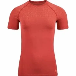 Odlo T-Shirt Manches Courtes Performance Light E Femme Rouge