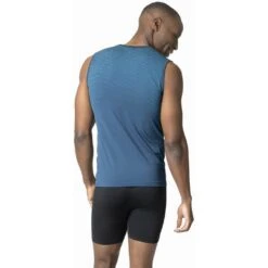 Odlo Debardeur Performance Light Homme Bleu 7 Odlo Debardeur Performance Light Homme Bleu -Tenue Active main 188802 21037 Model Back Crop 1 42f3