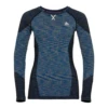Odlo Base Layer Top Crew Neck Long Sleeves Blackcomb Femme Bleu