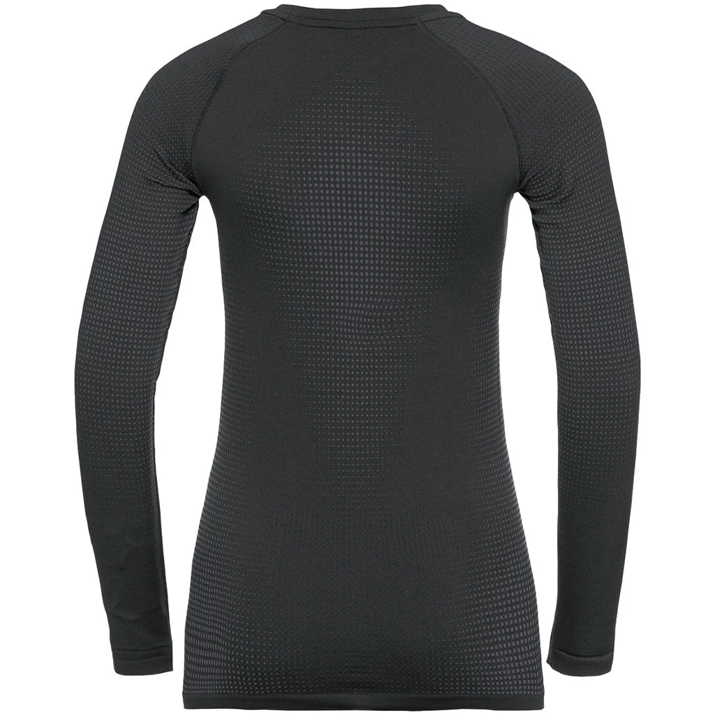Odlo Base Layer Top Crew Neck Long Sleeve Performance Warm EC Femme Noir 2 Odlo Base Layer Top Crew Neck Long Sleeve Performance Warm EC Femme Noir – Image 2