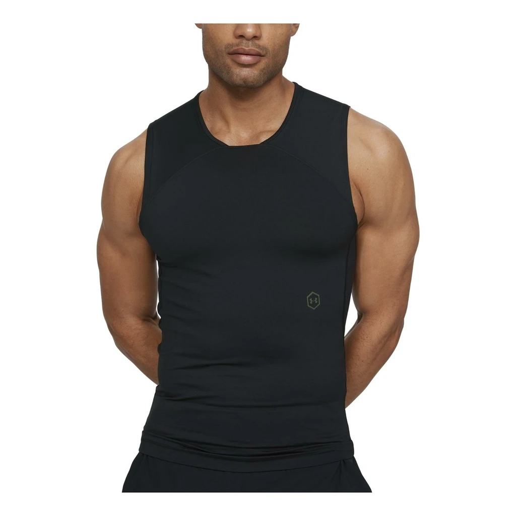 Under Armour Rush Compression Sleeveless Homme Noir 3 Under Armour Rush Compression Sleeveless Homme Noir – Image 3