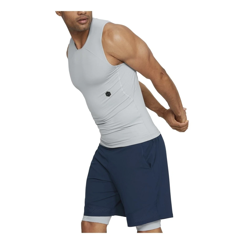 Under Armour Rush Compression Sleeveless Homme Blanc 3 Under Armour Rush Compression Sleeveless Homme Blanc – Image 3