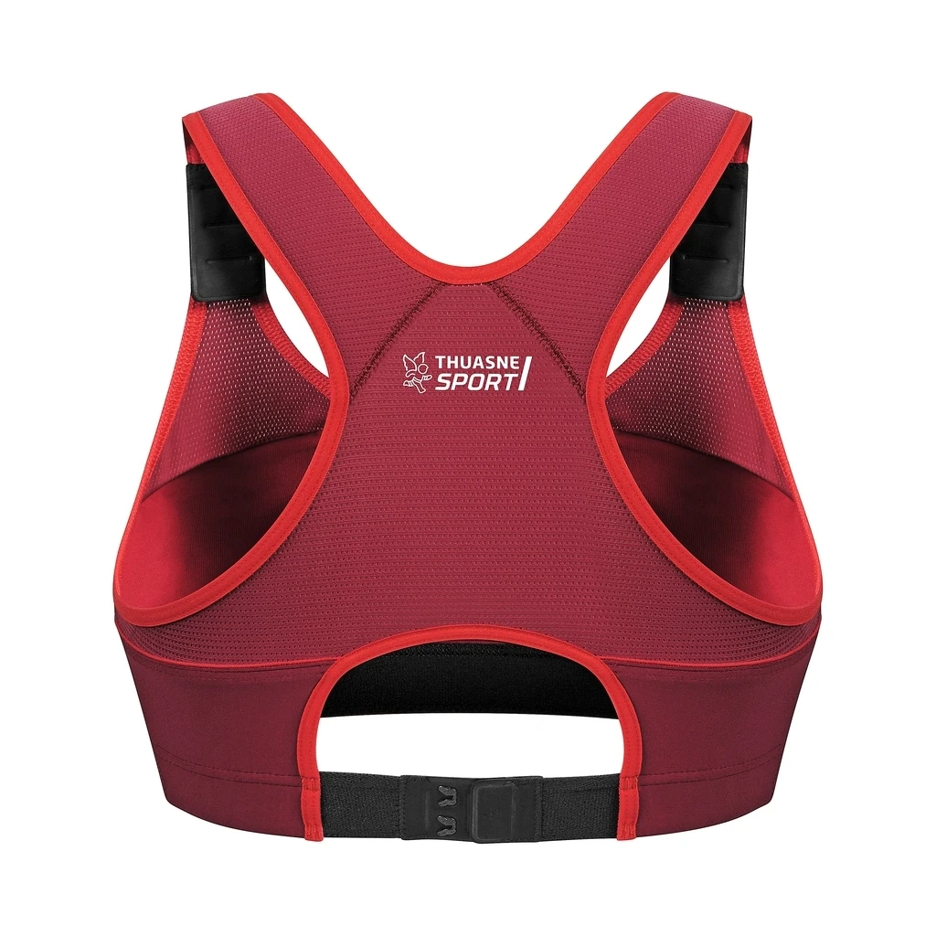 Thuasne Brassière Top Strap X-Back Femme Rouge 3 Thuasne Brassière Top Strap X-Back Femme Rouge – Image 3