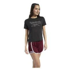 Reebok Wor Sup Bl T-Shirt Femme Noir -Tenue Active main 284180 179425 7 ba1e