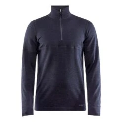 Craft Merino 240 Zip Homme Noir
