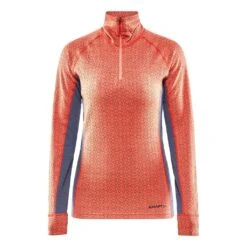 Craft Merino 240 Zip Femme Orange