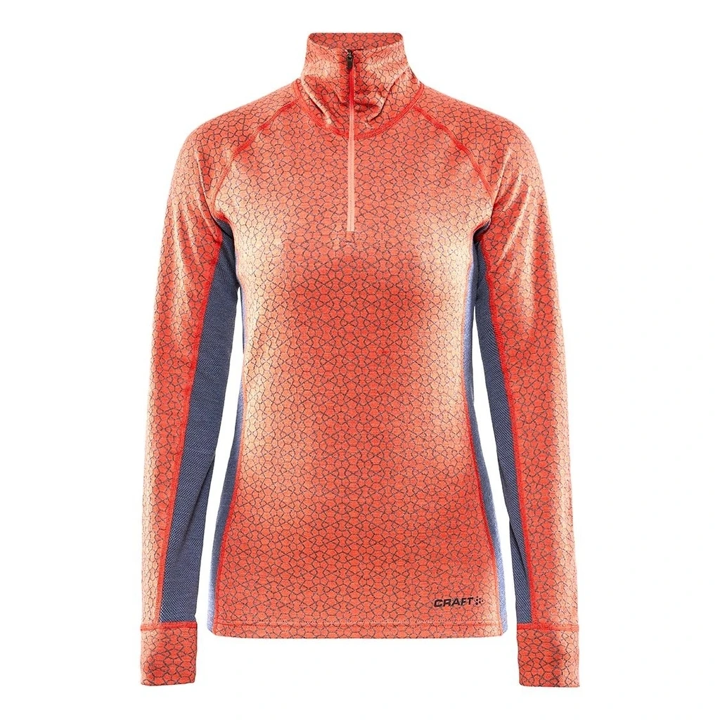 Craft Merino 240 Zip Femme Orange 1 Craft Merino 240 Zip Femme Orange