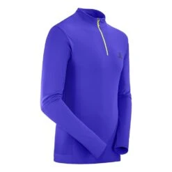 Salomon Explore Seamless Half Zip Homme Bleu -Tenue Active main 297062 187518 0 8e5d