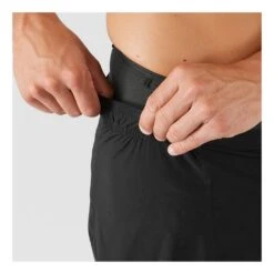 S-Lab Sense Short 6 Inches Homme Noir -Tenue Active main 298392 188556 6 0514