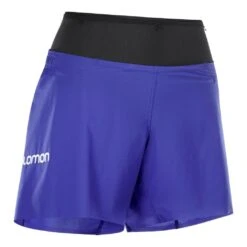S-Lab Sense Short Femme Bleu -Tenue Active main 299387 189434 5 0372