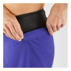 S-Lab Sense Short Femme Bleu -Tenue Active main 299387 189436 7 bece