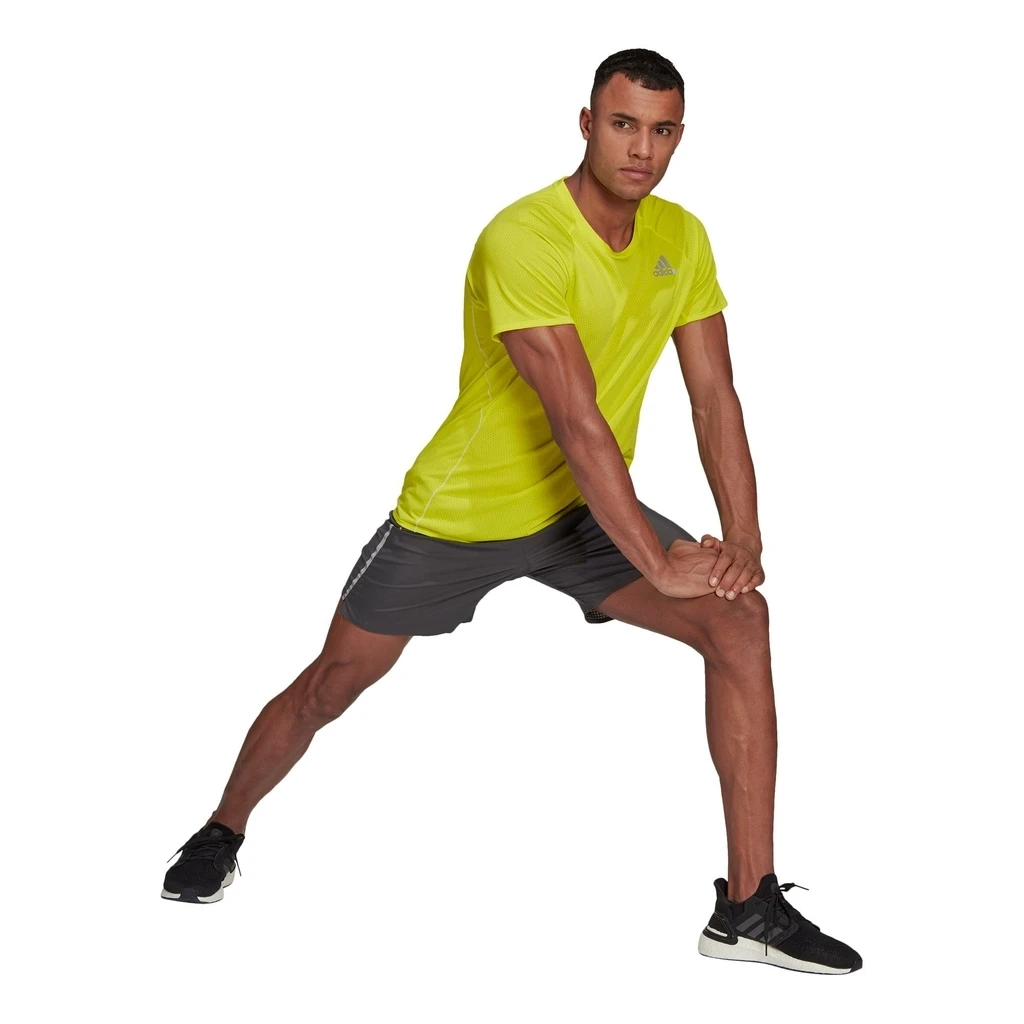 Adidas Runner T-Shirt Homme Jaune Fluo 6 Adidas Runner T-Shirt Homme Jaune Fluo – Image 6