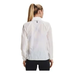 Under Armour Impasse Flow 1/2 Zip Femme Blanc -Tenue Active main 302120 191449 3 9c3c