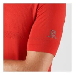 Salomon Sense Seamless T-Shirt Homme Rouge 9 Salomon Sense Seamless T-Shirt Homme Rouge -Tenue Active main 305628 193965 5 b55b