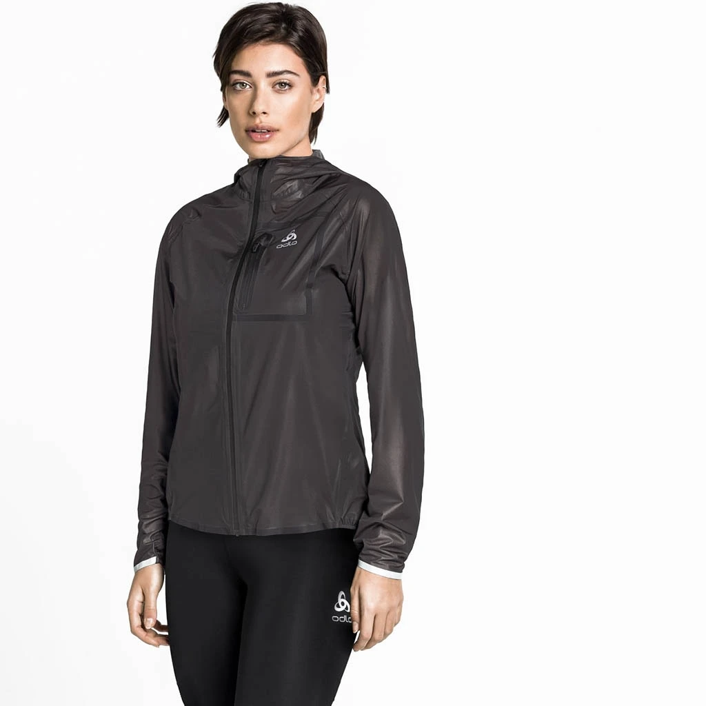 Odlo Veste Zeroweight Dual Dry Waterproof Femme Noir 5 Odlo Veste Zeroweight Dual Dry Waterproof Femme Noir – Image 5
