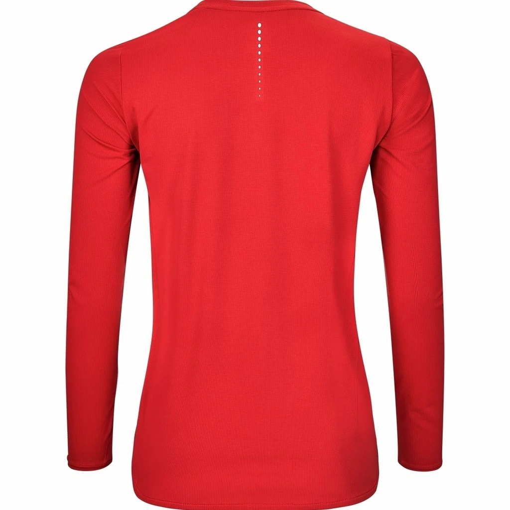 Odlo T-Shirt Manches Longues Zeroweight Chill-Tech Femme Rouge 2 Odlo T-Shirt Manches Longues Zeroweight Chill-Tech Femme Rouge – Image 2