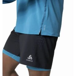 Odlo T-Shirt Manches Longues Zeroweight Chill-Tech Homme Bleu Ciel -Tenue Active main 313882 21024 Model Detail Crop 1 96e7