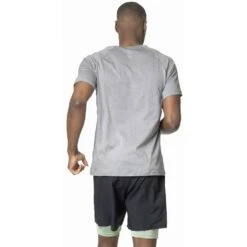 Odlo T-Shirt Manches Courtes X-Alp Pw 115 Homme Gris -Tenue Active main 314012 15700 Model Back Crop 1 1753