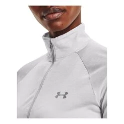 Under Armour Tech Half Zip - Twist Femme Blanc -Tenue Active main 316067 202165 4 2a88