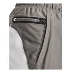 Under Armour Knit Woven Hybrid Shorts Homme Gris -Tenue Active main 317270 202909 5 b671