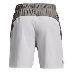 Under Armour Knit Woven Hybrid Shorts Homme Gris -Tenue Active main 317270 202910 6 90d0