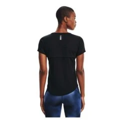 Under Armour Streaker Short Sleeve Femme Noir -Tenue Active main 318686 204095 3 94e2
