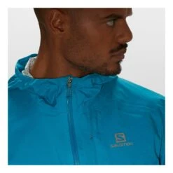 Salomon Bonatti WaterProof Jacket Homme Bleu Ciel -Tenue Active main 318702 206478 9 d1a2