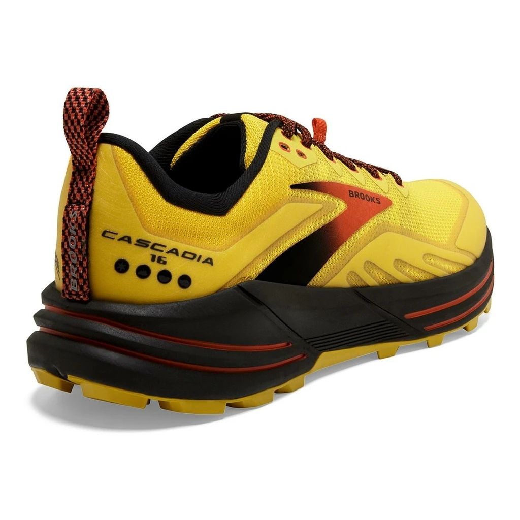 Brooks Running Cascadia 16 Homme Jaune 2 Brooks Running Cascadia 16 Homme Jaune – Image 2