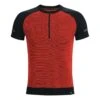 Under Armour Intelliknit Half Zip Short Sleeve Homme Noir