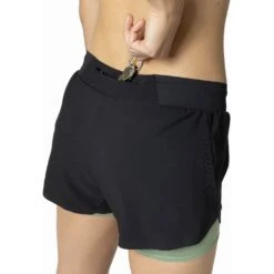 Odlo Short 2 En 1 Zeroweight 3 Inch Femme Noir -Tenue Active main 322561 60281 Model Detail Crop 1 36a2